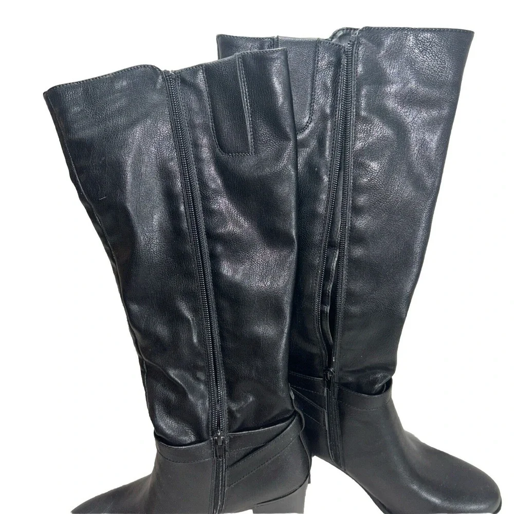 Naturalizer Women's Joslynn Knee High Heeled Boot, Black, Size‎ 9